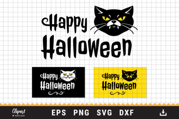 Cat Halloween SVG for Embroidery Projects