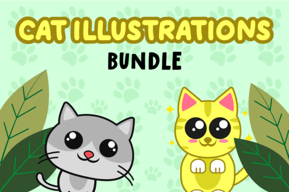 Cat Illustration Bundle SVG 10 Designs Review
