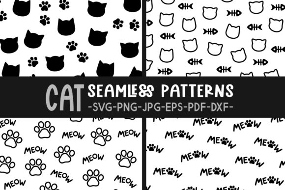 Cat Seamless Patterns Svg Review