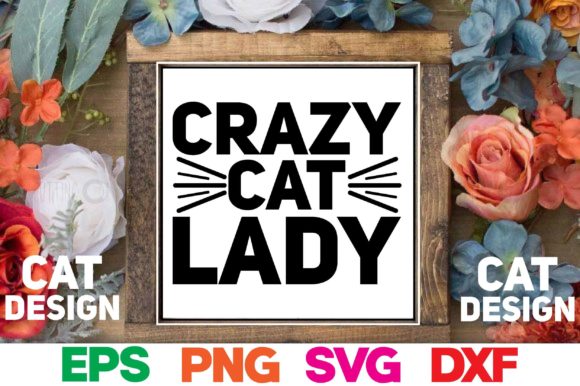 Cat SVG Design Crazy Cat Lady Review