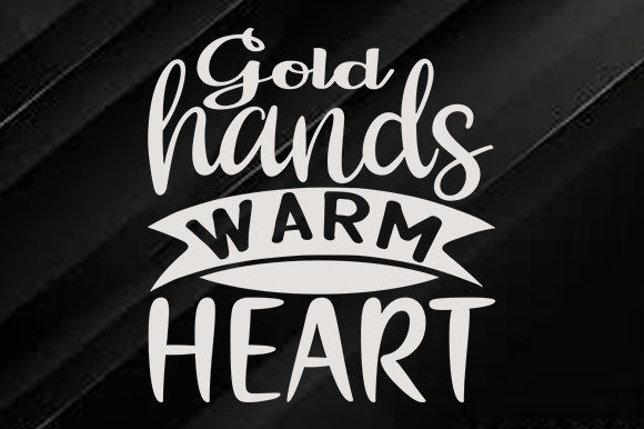 Cat Svg Design Gold Hands Warm Heart Review