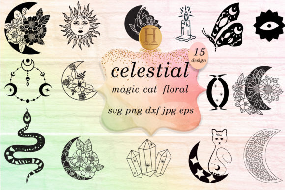 Celestial Moon Floral Svg Bundle Review