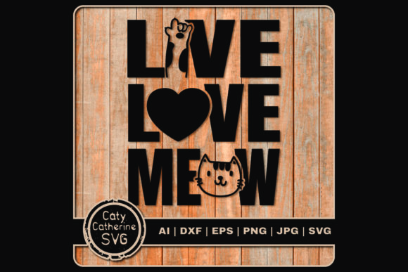 Live Love Meow Paw Heart Pet Cat Embroidery Review