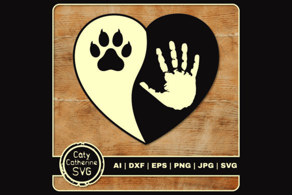 Love Heart Hand Pet Cat Paw Print Review