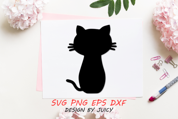 Standing Cat Silhouette Review for Embroidery Projects
